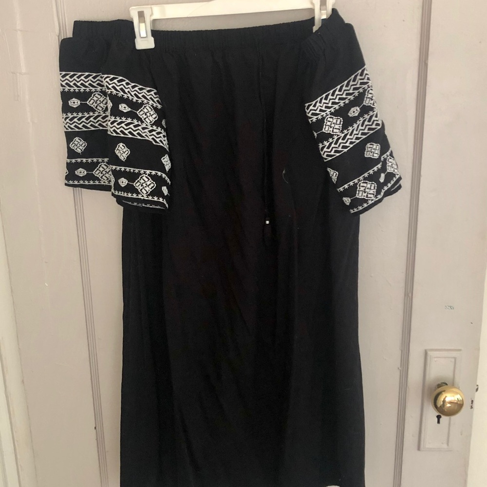 Off the shoulder dress with detail